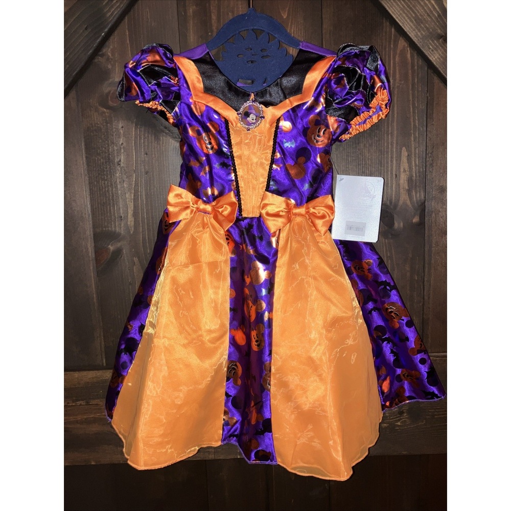 Halloween Disney Store Minnie‎ Mouse Witch Costume Dress Size 4 NWT
